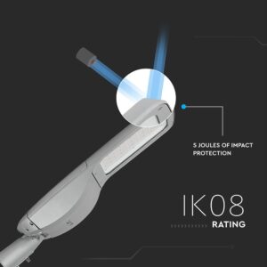 LED Φωτιστικό Δρόμου 160W V-TAC PRO Samsung Chip 20800lm Γκρι Αδιάβροχο IP66 Φυσικό Λευκό 4000K – 543