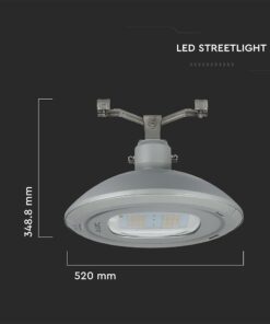 LED Φωτιστικό Δρόμου 100W V-TAC PRO Samsung Chip 13000lm Γκρι Αδιάβροχο IP65 Φυσικό Λευκό 4000K – 545