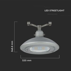 LED Φωτιστικό Δρόμου 100W V-TAC PRO Samsung Chip 13000lm Γκρι Αδιάβροχο IP65 Φυσικό Λευκό 4000K – 545