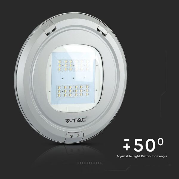 LED Φωτιστικό Δρόμου 100W V-TAC PRO Samsung Chip 13000lm Γκρι Αδιάβροχο IP65 Φυσικό Λευκό 4000K – 545