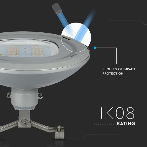 LED Φωτιστικό Δρόμου 100W V-TAC PRO Samsung Chip 13000lm Γκρι Αδιάβροχο IP65 Φυσικό Λευκό 4000K – 545