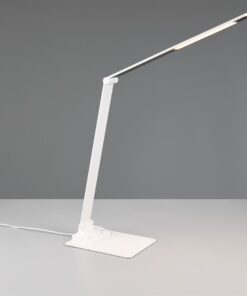 Φωτιστικό Γραφείου TRAVIS Trio Lighting LED 6.5W 650lm CCT Dimmable Αφής με Θύρα Φόρτισης USB Λευκό Ματ – 545310131