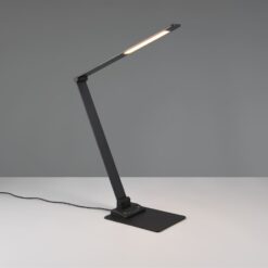 Φωτιστικό Γραφείου Trio Lighting LED 6.5W 650lm CCT Dimmable Αφής με Θύρα Φόρτισης USB Μαύρο Ματ – 545310132