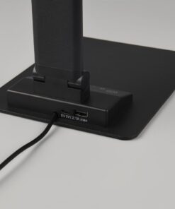 Φωτιστικό Γραφείου Trio Lighting LED 6.5W 650lm CCT Dimmable Αφής με Θύρα Φόρτισης USB Μαύρο Ματ – 545310132