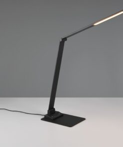 Φωτιστικό Γραφείου Trio Lighting LED 6.5W 650lm CCT Dimmable Αφής με Θύρα Φόρτισης USB Μαύρο Ματ – 545310132