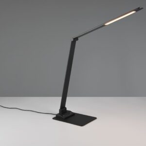 Φωτιστικό Γραφείου Trio Lighting LED 6.5W 650lm CCT Dimmable Αφής με Θύρα Φόρτισης USB  Μαύρο Ματ – 545310132
