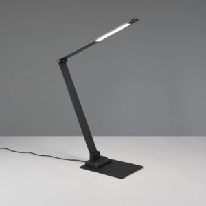 Φωτιστικό Γραφείου Trio Lighting LED 6.5W 650lm CCT Dimmable Αφής με Θύρα Φόρτισης USB  Μαύρο Ματ – 545310132