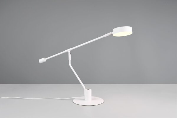 Φωτιστικό Γραφείου MANDURO Λευκό Ματ 6W 560lm CCT Dimmable Αφής Trio Lighting – 549010131
