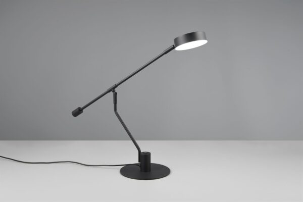 Φωτιστικό Γραφείου MANDURO Μαύρο Ματ 6W 560lm CCT Dimmable Αφής Trio Lighting – 549010132