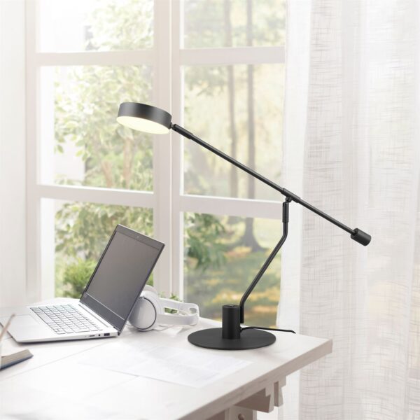 Φωτιστικό Γραφείου MANDURO Μαύρο Ματ 6W 560lm CCT Dimmable Αφής Trio Lighting – 549010132