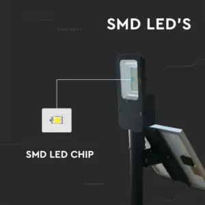 LED Ηλιακό φωτιστικό δρόμου 50W Φυσικό 4000K Μαύρο V-TAC – 5502