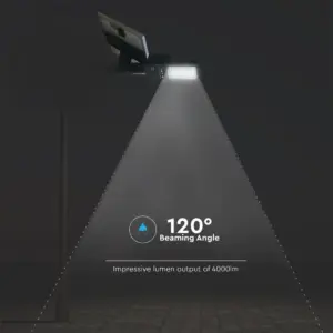 LED Ηλιακό φωτιστικό δρόμου 50W Φυσικό 4000K Μαύρο V-TAC – 5502