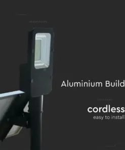 LED Ηλιακό φωτιστικό δρόμου 50W Φυσικό 4000K Μαύρο V-TAC – 5502