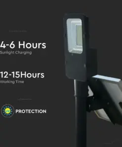 LED Ηλιακό φωτιστικό δρόμου 50W Φυσικό 4000K Μαύρο V-TAC – 5502