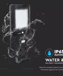 LED ηλιακό φωτιστικό δρόμου 40W (120lm/w) φυσικό λευκό 4000K μαύρο σώμα V-TAC – 5503