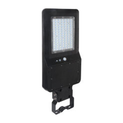 Led Ηλιακό Φωτιστικό Δρόμου 40W IP65 Μαύρο με Ανιχνευτή Κίνησης και Αισθητήρα Φωτός V-TAC Ψυχρό Λευκό – 5504