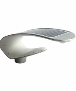 Ηλιακό φωτιστικό κήπου LED 20W IP65 Φυσικό λευκό 4000K με ασημί και λευκό σώμα και ανιχνευτή κίνησης V-TAC – 5505