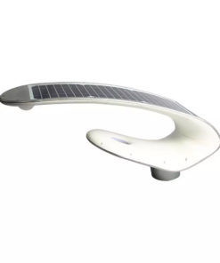 Ηλιακό φωτιστικό κήπου LED 20W IP65 Φυσικό λευκό 4000K με ασημί και λευκό σώμα και ανιχνευτή κίνησης V-TAC – 5505