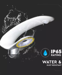 Ηλιακό φωτιστικό κήπου LED 20W IP65 Φυσικό λευκό 4000K με ασημί και λευκό σώμα και ανιχνευτή κίνησης V-TAC – 5505