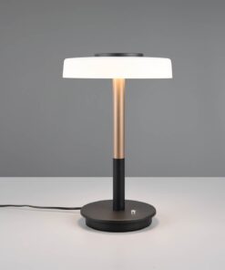 Πορτατιφ Καφέ με Λευκό Γυαλί CELESTE LED 10W 1050lm Dimmable Αφής 3000K Trio Lighting – 554910165