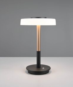 Πορτατιφ Καφέ με Λευκό Γυαλί CELESTE LED 10W 1050lm Dimmable Αφής 3000K Trio Lighting – 554910165