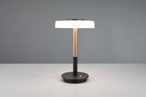 Πορτατιφ Καφέ με Λευκό Γυαλί CELESTE LED 10W 1050lm Dimmable Αφής 3000K Trio Lighting – 554910165