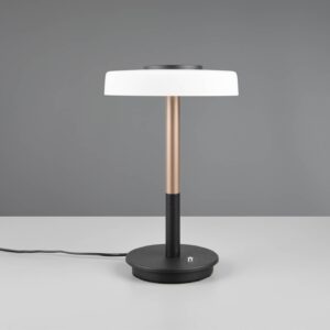 Πορτατιφ Καφέ με Λευκό Γυαλί CELESTE LED 10W 1050lm Dimmable Αφής 3000K Trio Lighting – 554910165