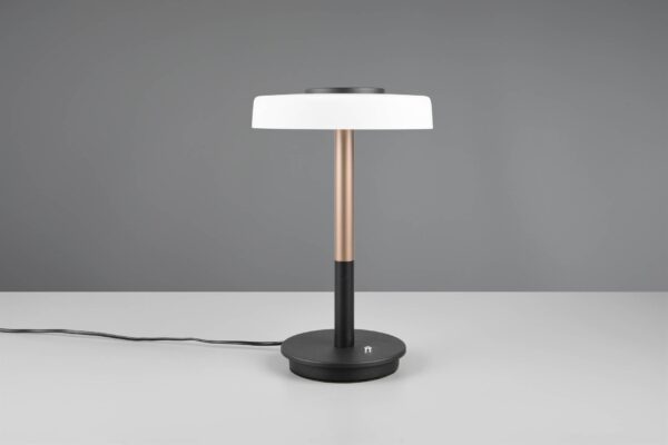 Πορτατιφ Καφέ με Λευκό Γυαλί CELESTE LED 10W 1050lm Dimmable Αφής 3000K Trio Lighting – 554910165