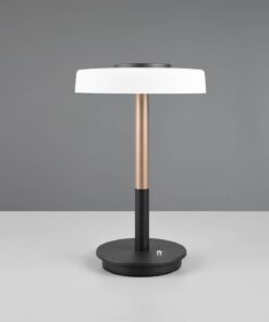 Πορτατιφ Καφέ με Λευκό Γυαλί CELESTE LED 10W 1050lm Dimmable Αφής 3000K Trio Lighting – 554910165