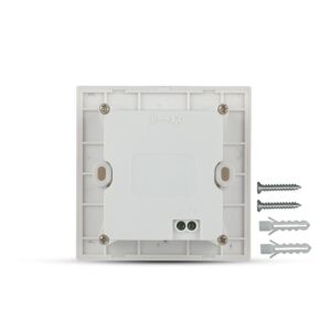 LED SPOT Επιτοίχιο για Σκαλοπάτια 3W V-TAC με Αισθητήρα Λευκό Τετράγωνο Φυσικό Λευκό 4500K – 5570