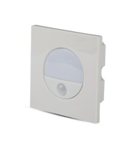 Αισθητήρας κίνησης τοίχου, λευκός, με ενσωματωμένο φως LED. Ιδανικός για αυτόματο φωτισμό χώρων.