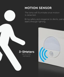 Αισθητήρας κίνησης λυχνίας για φωτισμό ασφαλείας εξωτερικών χώρων, απόσταση ανίχνευσης έως 5 μέτρα.