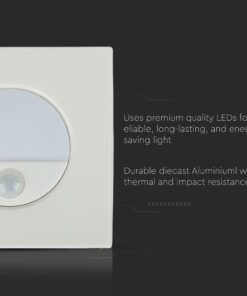 LED φωτιστικό αλουμινίου με αισθητήρα κίνησης, ανθεκτικό στη θερμότητα και στα χτυπήματα. Εξοικονόμηση ενέργειας.