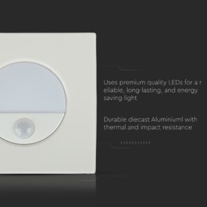 LED φωτιστικό αλουμινίου με αισθητήρα κίνησης, ανθεκτικό στη θερμότητα και στα χτυπήματα. Εξοικονόμηση ενέργειας.