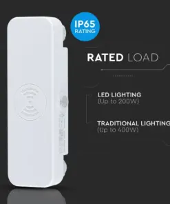 Ανιχνευτής κίνησης Microwave Max 200W Λευκό V-TAC – 5571