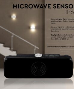 Ανιχνευτής κίνησης Microwave Max 200W Μαύρο V-TAC – 5572