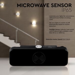 Ανιχνευτής κίνησης Microwave Max 200W Μαύρο V-TAC – 5572