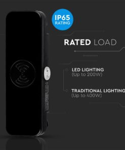 Ανιχνευτής κίνησης Microwave Max 200W Μαύρο V-TAC – 5572