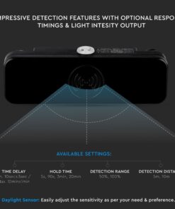 Ανιχνευτής κίνησης Microwave Max 200W Μαύρο V-TAC – 5572
