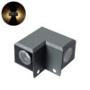 GloboStar® WALLLIGHT-DONA 90732 Αρχιτεκτονικό Επιτοίχιο Γωνιακό Φωτιστικό LED 10W 950lm 10° DC 24V Αδιάβροχο IP66 Μ8 x Π8 x Υ6cm Φυσικό Λευκό 4500K – Γκρι Ανθρακί – 3 Χρόνια Εγγύηση