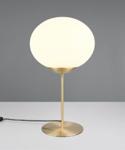 Πορτατιφ Ματ Ορείχαλκο & Οπάλ Γυαλί FOMENTO 1xE27 Φ30 με Διακόπτη Trio Lighting – 563100108