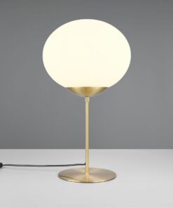 Πορτατιφ Ματ Ορείχαλκο & Οπάλ Γυαλί FOMENTO 1xE27 Φ30 με Διακόπτη Trio Lighting – 563100108