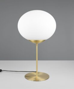 Πορτατιφ Ματ Ορείχαλκο & Οπάλ Γυαλί FOMENTO 1xE27 Φ30 με Διακόπτη Trio Lighting – 563100108