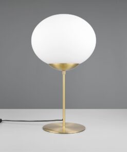 Πορτατιφ Ματ Ορείχαλκο & Οπάλ Γυαλί FOMENTO 1xE27 Φ30 με Διακόπτη Trio Lighting – 563100108