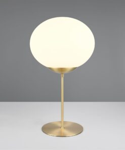 Πορτατιφ Ματ Ορείχαλκο & Οπάλ Γυαλί FOMENTO 1xE27 Φ30 με Διακόπτη Trio Lighting – 563100108