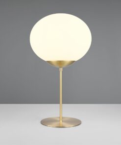 Πορτατιφ Ματ Ορείχαλκο & Οπάλ Γυαλί FOMENTO 1xE27 Φ30 με Διακόπτη Trio Lighting – 563100108