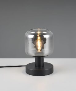 Πορτατιφ Μαύρο Ματ & Γυαλί MATARO 1xE14 Trio Lighting – 564100132