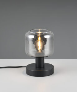 Πορτατιφ Μαύρο Ματ & Γυαλί MATARO 1xE14 Trio Lighting – 564100132