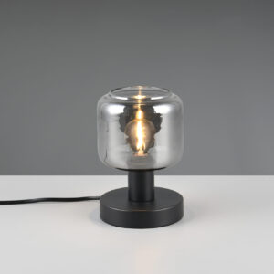 Πορτατιφ Μαύρο Ματ & Γυαλί MATARO 1xE14 Trio Lighting – 564100132