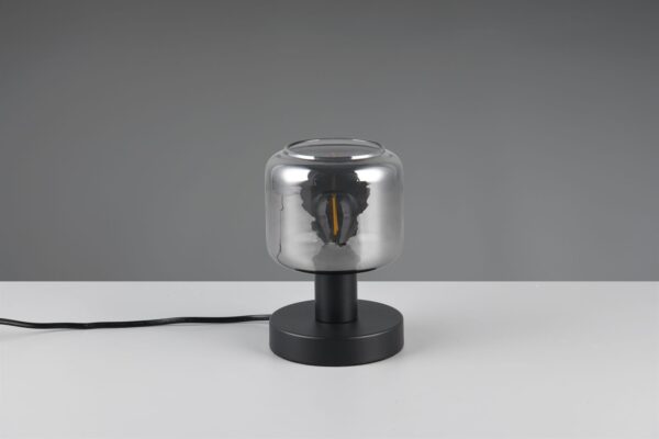Πορτατιφ Μαύρο Ματ & Γυαλί MATARO 1xE14 Trio Lighting – 564100132